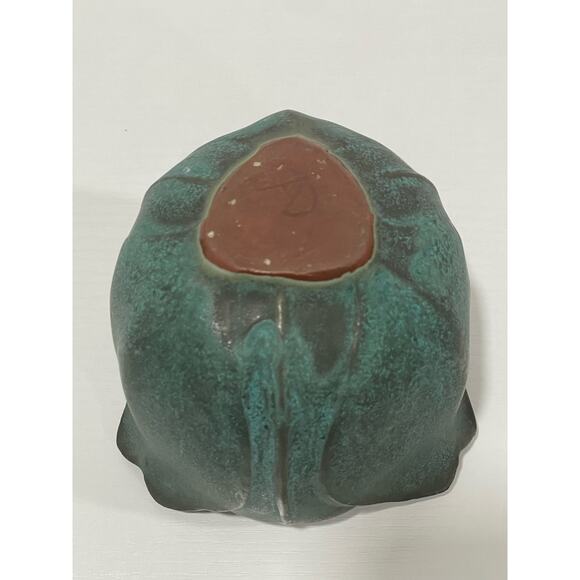 Andersen Design Studios Pottery Maine Vintage Tulip Vase in Verdigris RARE - Picture 5 of 11